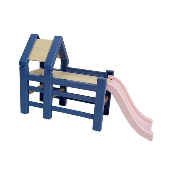 Silla de casa de muñecas a escala 1:12, accesorios para muñecas, decoración, adornos, juego de rol, juguete de regalo tobogán de casa de muñecas