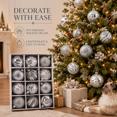 thumbnail image 5 of 12Pcs Christmas Ball Ornaments 2.36in Shatterproof Painted Xmas Tree Balls Pre Strung Hanging Decor for Home Mantel Holiday Party Decoration, 5 of 5
