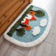 thumbnail image 2 of Half Round Door Mat for Outside Entry Rug Decorative Welcome Mat for Front Door Mat Outdoor Entrance Doormat 4060CM, 2 of 5