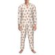 thumbnail image 3 of Balery Squirrel And Rose Pijama para Hombre de Dos Piezas con Manga Larga, Conjunto de Dormir y Descanso Suave con Bolsillos-Small, 3 of 7