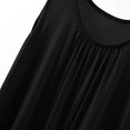 thumbnail image 4 of Annhoo Plus Size Tank Tops for Women Loose Solid Color Crewneck Pleated Sleeveless Shirts with Bra Activewear Clothes, 4 of 5