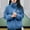 Blue, variant on Womens Winter Coats Women's Fashion Casual Solid Color Long Sleeve Hoodless Casual Outwear & Jackets
