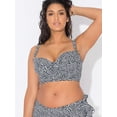 thumbnail image 3 of Women's Smart and Sexy SA625 Longline Underwire Bikini Swim Top (Pearl Dot 42DD), 3 of 8