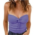 thumbnail image 1 of Timegard Women Tops Sleeveless Strapless Knit Tops Casual Comfy Slim Tube Tee Solid Color Summer Beach, 1 of 7