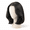 Natural Black Layered Bob Yaki Straight-12 Inch, variant on Highlight Ombre Layered Bob Yaki Straight Human Hair Wig, 14 Inch