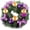 Purple, variant on Christmas Advent Wreath Candle Holder Christmas Wreath Decorations,4 Candle Rings Wreaths,Xmas Flame Retardant Candle Holder,Holiday Wreaths for Home Church Christmas Wedding Table Dinner Party Decor