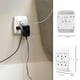 thumbnail image 2 of GE Adaptador de Tierra para pared con 6 enchufes Blanco, 2 of 7
