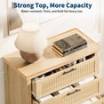 thumbnail image 4 of Ataucjin Fluted 4 Drawer Dresser for Bedroom, Chest of Dressers 35" Tall Dresser for Closet with 4 Drawers Nightstand Large Clothes Storage Cabinet for Bedroom, 4 of 7