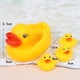 thumbnail image 4 of Juguetes de agua para niños, pato de baño grande, tres pequeños, llamado pato trompeta amarillo, 4 of 5