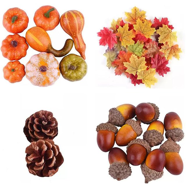 Juego De Calabaza Y Calabaza Artificiales Para Acción De Gracias YONGSHENG