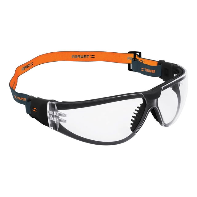 Lentes De Seguridad Transparente Con Banda Elastica TRUPER LEDE-ST-R