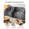 thumbnail image 4 of Gray Couch Cover Sofa Covers 3 Cushion Sectional Couch, Retro Oil Painting Modern Abstract Art Aesthetics Washable Sofa Covers Slipcover Sectional Sofa Cover, Furniture Protector 71"x150", 4 of 9