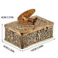 thumbnail image 3 of European Three-Dimensional Embossed Bird Music Box Mechanical Singing Bird Automaton Vintage Wind Up Music Box with Gift Box Spring Key Elegant Collectible for Home Decor Anniversary Birthday, 3 of 9