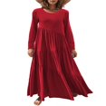 thumbnail image 2 of Robes Longues Décontractées pour Femmes, Mode, Coupe Ample, Manches Longues, Unies, Maxi, 2 of 5