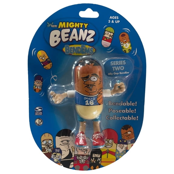 Mighty Beanz BendEms Collectible Ally Oop BendEm Beanz Series Two Blue Pk