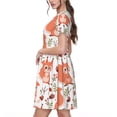 thumbnail image 2 of Vsdgher Écureuil et pour Femmes Été 2025 Robes Midi Maxi Décontractées Légères Manches Courtes Col Rond Robe de Plage, 2 of 6
