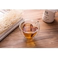 thumbnail image 4 of SKEMIX Heart Shaped Mug - Double Glass Coffee Cups With Heart - Double Layer Heart Cup - Heart Shaped Tea Cup - Clear Heart Mug - Heart Shaped Coffee Cup - Glass Heart Mug - Heart Shape Tea Cups, 4 of 5