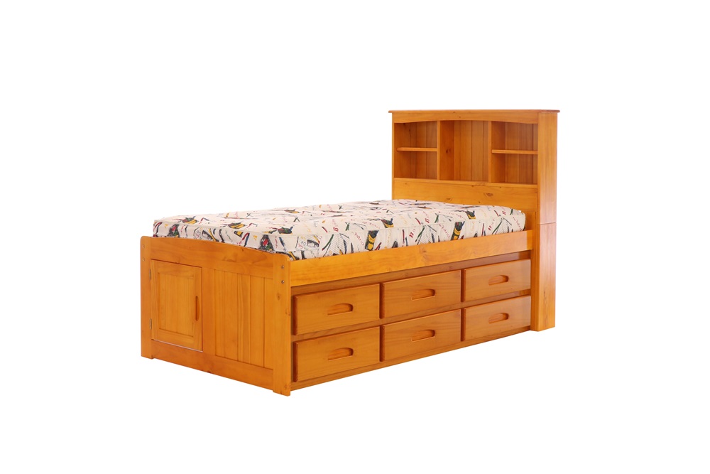 OS Home and Office Furniture Model 82120K1222 Solid Pine Twin Captains