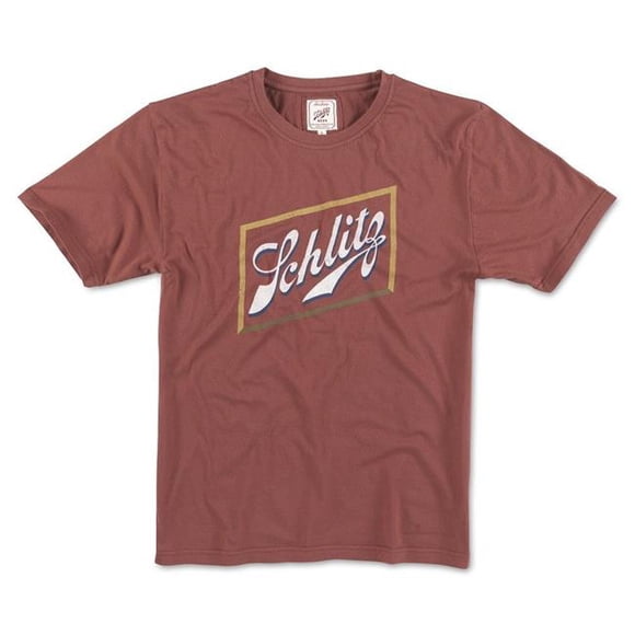 Schlitz 49854-XL Schlitz Beer Red Mens Logo T-Shirt - Extra Large