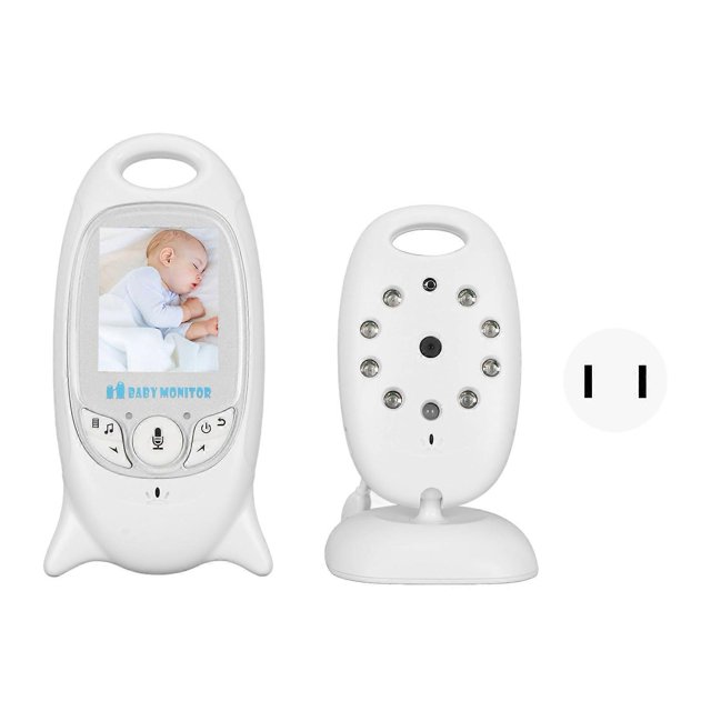 Video Baby Monitor 2 Inch Screen 2 Way Calling Night Vision 8 Lullabies Baby Nursery Camera with Camera and Sound 100?240V US Plug