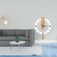 thumbnail image 2 of Figura De Escultura De Cristal Con Soporte Para Adorno, Ideal Para Pasillo, Chimenea, Dormitorio, Oficina, Con Grandes Números Romanos, Decoración Silenciosa, Reloj Colgante., 2 of 8