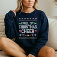 thumbnail image 4 of Full Of Christmas Cheer Ugly Sweater Xmas Couples – T-Shirt, Hoodie & Sweatshirt – Holiday Apparel – Couples or Family, 4 of 6