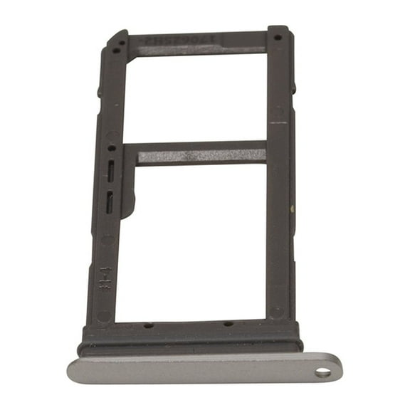 Samsung Galaxy S7 Edge G935W8 Sim Card Holder Slot Micro SD Card Tray - Silver