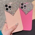thumbnail image 4 of Cute iPhone 11 Pro Max Case 3D Glitter Sparkle Bling Case for Women Girls, Pretty Rhinestone Diamond Cute Love Heart Pattern Soft Bumper Case Cover for iPhone 11 Pro Max 6.5 Inch, 4 of 13