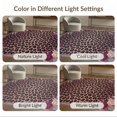thumbnail image 7 of ODIKA Cheetah Spotted Design Bordered With Decorative Bloom Details for King Size Bedroom, Master Suite, Under Bed, Foldable Easy Care, 7 of 7
