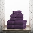thumbnail image 3 of Premium Egyptian Cotton Highly Absorbent Assorted 6-Piece Plush Towel Set - 30" x 55", 20" x 30", 13" x 13", 3 of 9