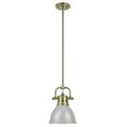 thumbnail image 2 of Golden Lighting 3604-M1l Ab Duncan 1 Light 7" Wide Mini Pendant - Black, 2 of 3