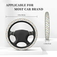thumbnail image 3 of Uemuo French Bulldog With Coffee Cup Printed Car Elastic Steering Wheel Cover - Universal Car Accessory for Diverse Cars Anti-Slip, and Comfortable- 15", 3 of 8