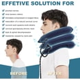 thumbnail image 4 of FrostHike Cervical Neck Traction Device. Adjustable Inflatable Neck Stretcher & Neck Brace for Neck Pain Relief. Neck Traction Pillow Provides Neck Decompression and Neck Tension Relief (Blue), 4 of 5