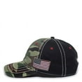 thumbnail image 5 of Outdoor Cap AGC-100 Generic Camo with USA or Texas Flag-Generic Camo/Black/American Flag, 5 of 8