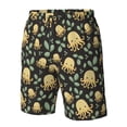 thumbnail image 4 of Pofeuu Octopuses And Leaves Prin Men's Swim Trunks Quick Dry Bathing Suit Swimming Board Shorts Mesh Lining Beach Swimwear-Medium, 4 of 6