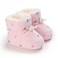 thumbnail image 2 of Krdevn Baby Shoes Fleece Warm Short Boots Shoes Printing Non Slip Breathable Nude Boots,Toddler Girl Shoes,Boys Shoes,Size:12-18 Months, 2 of 8