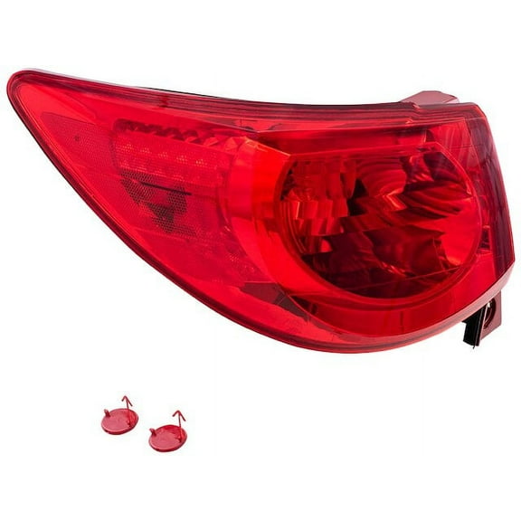 Left Tail Light Assembly - Compatible with 2009 - 2012 Chevy Traverse Sport Utility 4-Door 3.6L V6 Naturally Aspirated DOHC GAS 2010 2011