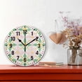 thumbnail image 2 of Yayeee 10" Wall Clock Battery Operated Quartz Round Silent Non-Ticking Home Decor, Retro Yellow Stars, 2 of 6