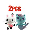 thumbnail image 1 of Oferta en casa de muñecas Gabby, juguete de felpa Mercat, animales de peluche de dibujos animados, gato sonriente, coche, gato, abrazo, muñecas para niñas, regalos de cumpleaños para niños, 1 of 4