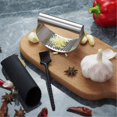 thumbnail image 2 of Garlic Press Mincer And Peeler And Cleaner Brush, 2 of 5