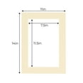 thumbnail image 3 of Tan Acid Free 11x14 Picture Frame Mats with White Core Bevel Cut for 8x12 Pictures - Fits 11x14, 3 of 4