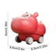 thumbnail image 3 of Coche de juguete de plástico con forma de hipopótamo, adorable mascota. Coche de presión de plástico., 3 of 7