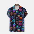 thumbnail image 5 of WOLIAUO Halloween Shirts Halloween Costumes Vintage Horror Shirt for Men Skeleton Graphic Tees for Adult 2026 Holiday Fall Spooky Season XL Blue, 5 of 8