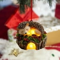 thumbnail image 3 of Moocorvic Christmas Gifts Forest Animal Acorn Ornaments for Xmas Tree Decorations, Winter Indoor Holiday Decor 4 Inch, 3 of 5