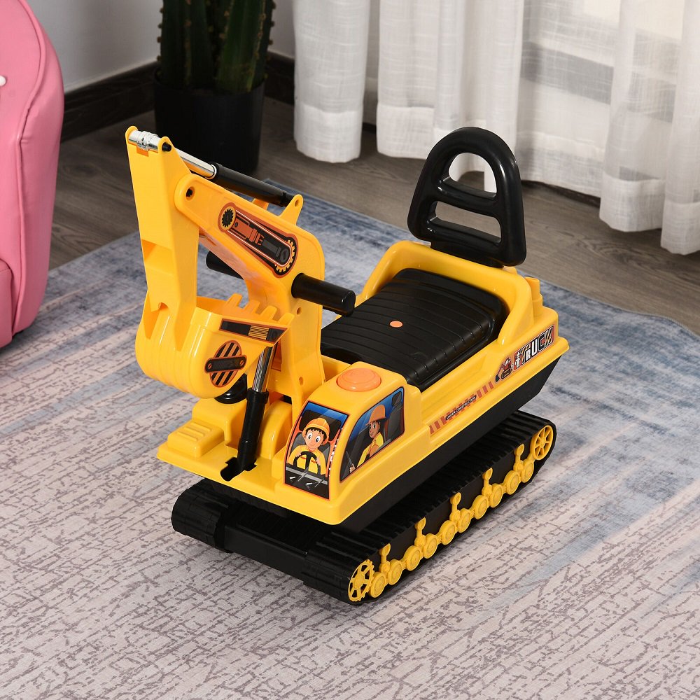 Toy Ride On Excavator Tractors Digger Movable Walker Construction Truck