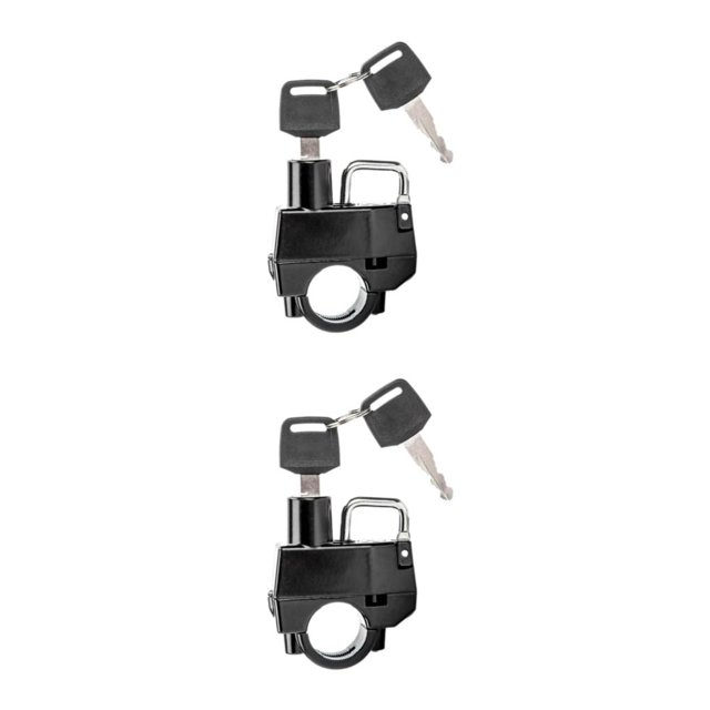 Wweixi Motorcycle Lock Anti Theft Fits 22mm-25mm Motorbike Handlebars for Style A 2Set