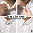 6Pcs Collar Extenders, Neck Extenders Shirt Elastic Button Extender for Men Dress Shirt Cuffs