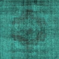 thumbnail image 1 of Ahgly Company Machine Washable Indoor Square Persian Turquoise Blue Traditional Area Rugs, 7' Square, 1 of 4