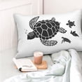 thumbnail image 4 of Balery Family Of Sea Turtles Funda de Cojín Estampada, Regalos para Mujeres, Regalos de Amor para Ella, Regalos para Novia o Esposa, Funda de Almohada-20"x30", 4 of 6