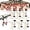 6 Pcs, variant on 2025 New Christmas Stockings Holder Hanger (6 Pcs) – Adjustable Mantle Hanger with Dual Hooks, No Drill for Stocking/Garland​